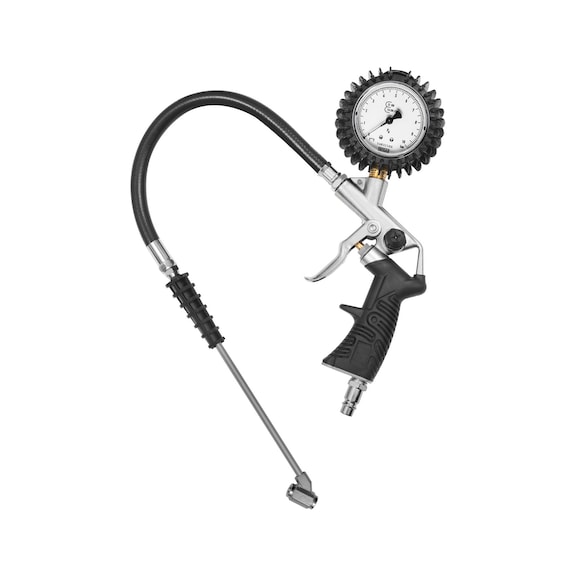 Standard hand tyre inflator with petrol station connector 117143 - Pressure gauge (hand-held)