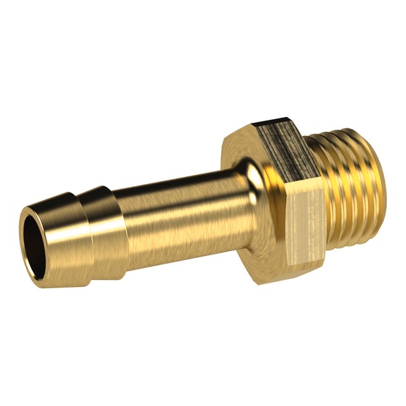 Screw-in hose nozzle brass 117381 - Screw-in hose nozzle (pneumatics)