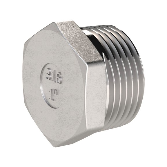 Verschlussstopfen Sechskant Edelstahl 1.4408 118558 - Stopfen (Fitting, Installation)