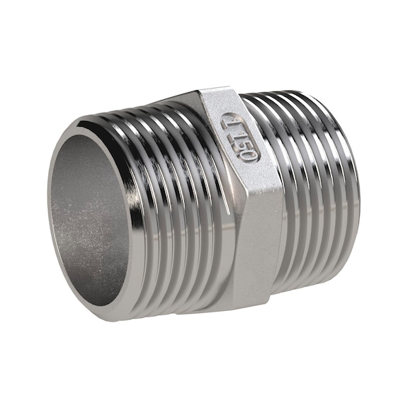 RIEGLER Double nipple, double threaded nipple