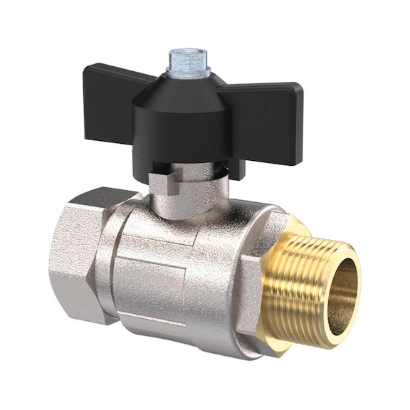 Ball valve with wing handle black standard version 129147 - Ball valve (pneumatics)