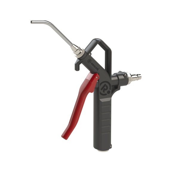 Dosierbare Blaspistole Kunststoff Stabdüse 100 mm oben anschließbar 129386 - Pressluftblaspistole