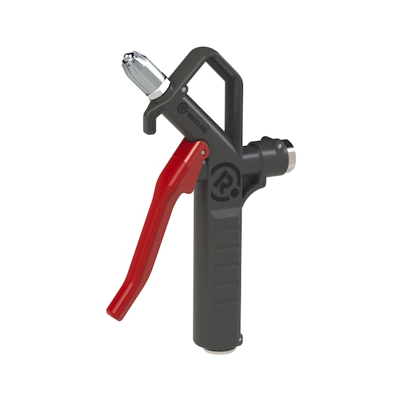 Plastic dosing blow gun Safety nozzle can be connected at the top 129395 - Compressed air blasting gun