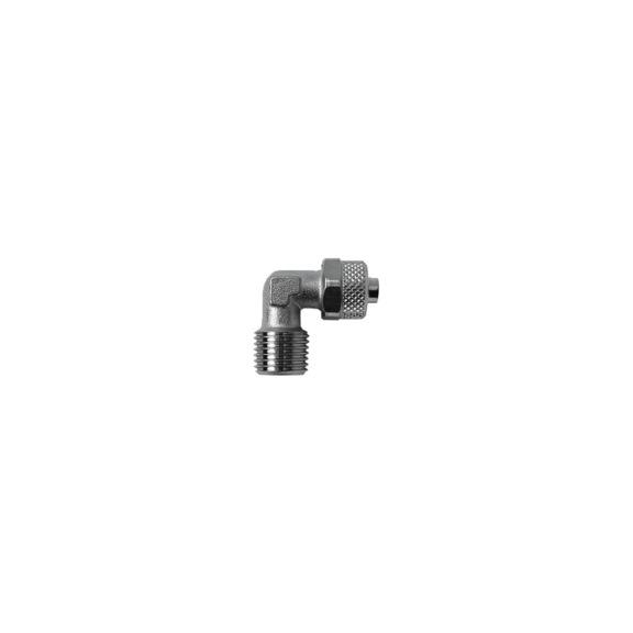 Angle screw connection value line nickel-plated brass 115210 - Elbow fitting (pneumatics)