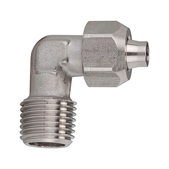 Angle screw-in fitting stainless steel 1.4404 110700 - Elbow fitting (pneumatics)