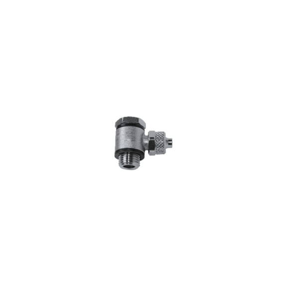 Angle swivel fitting value line nickel-plated brass 115225 - Elbow fitting (pneumatics)