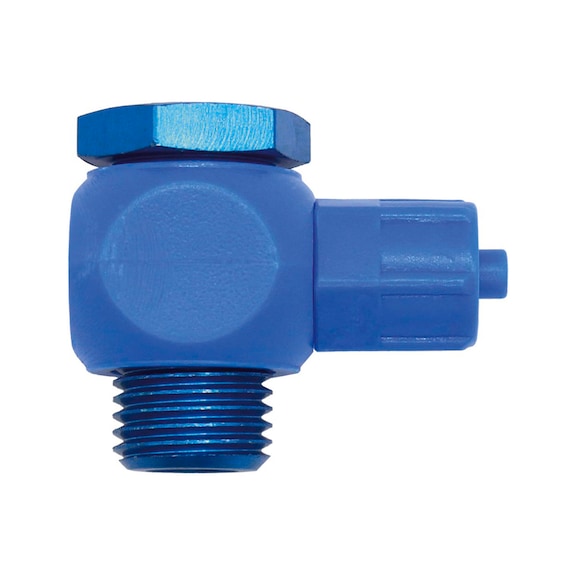 Winkel-Verschraubung Alu-Hohlschraube drehbar 110733 - Winkelverschraubung (Pneumatik)