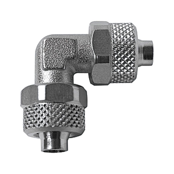 Angle connector value line nickel-plated brass 115239 - Elbow fitting (pneumatics)