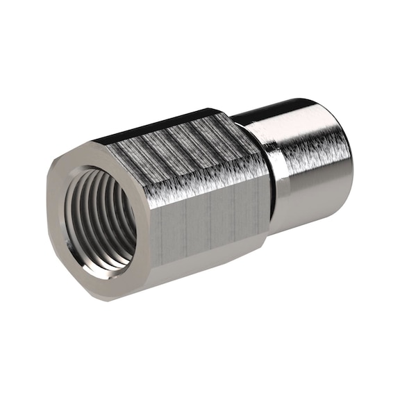 Straight push-in fitting NonPlusUltra stainless steel 1.4404 131146 - Straight push-in fitting (pneumatic)