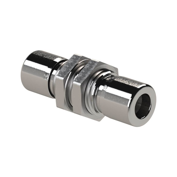 Straight bulkhead connector NonPlusUltra stainless steel 1.4404 131949 - Bulkhead fitting, bulkhead connection (pneumatics)