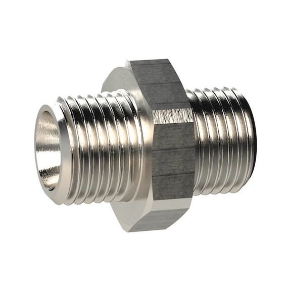 Doppelgewindenippel zylindrisch 131914 - Doppelgewindenippel (Pneumatik)