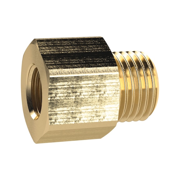 Long reducing nipple brass 134689 - Collet screw (pneumatics)