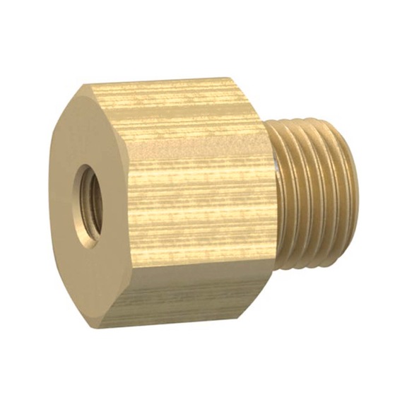 Long reducing nipple brass 134707 - Collet screw (pneumatics)