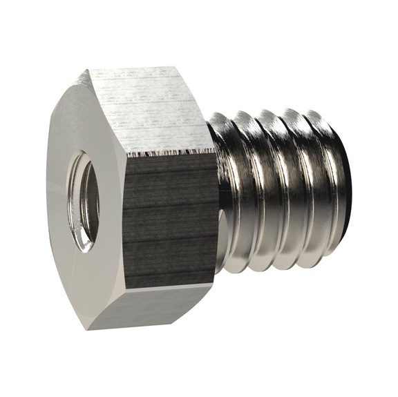 Short reducing nipple nickel-plated brass 134737 - Collet screw (pneumatics)