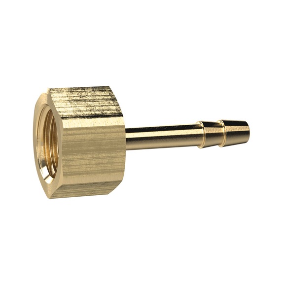 Screw-on hose nozzle brass 134848 - Screw-on hose nozzle (pneumatics)