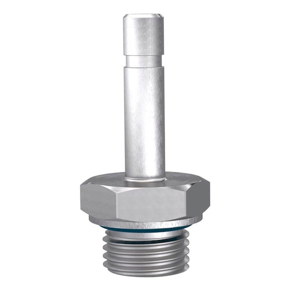 Threaded plug nipple stainless steel 1.4404 135293 - Push-in nipple (pneumatics)
