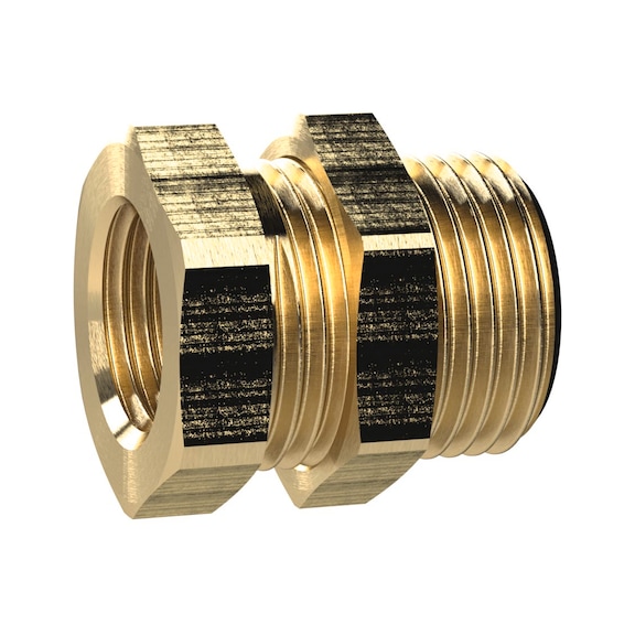 Schottverschraubung Messing 136282 - Klemmringverschraubung (Pneumatik)