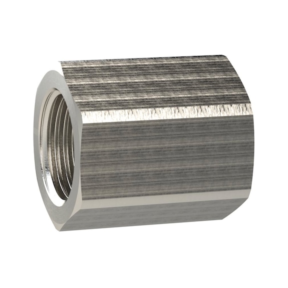 Reducing socket with external hexagon nickel-plated brass 136574 - Sleeve (pneumatics)