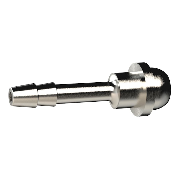 Hose nozzle with nickel-plated brass ball nipple with ball nipple 136658 - Collet screw (pneumatics)