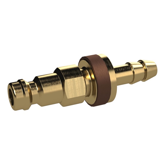 Unverwechselbare Einstecktülle Nennweite 5 Messing blank 136996 - Schlauchtülle (Verschraubung)