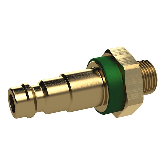 Distinguishing nipple Nominal diameter 5 Bright brass 136999 - Hose fitting (screwed joint )