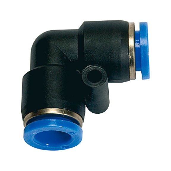 L-connector Blue series Plastic Nickel-plated brass 109815 - Push-in L-fitting, push-in L-connection (pneumatics)