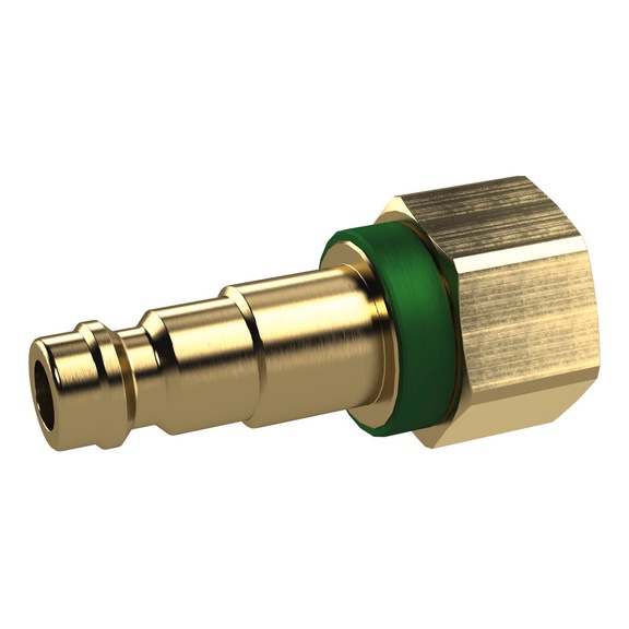 Distinctive nipple Nominal width 5 Bright brass 137060 - Hose fitting (screwed joint )