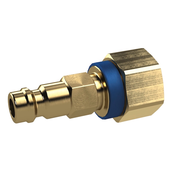 Distinguishing nipple Nominal width 5 Bright brass 137204 - Hose fitting (screwed joint )
