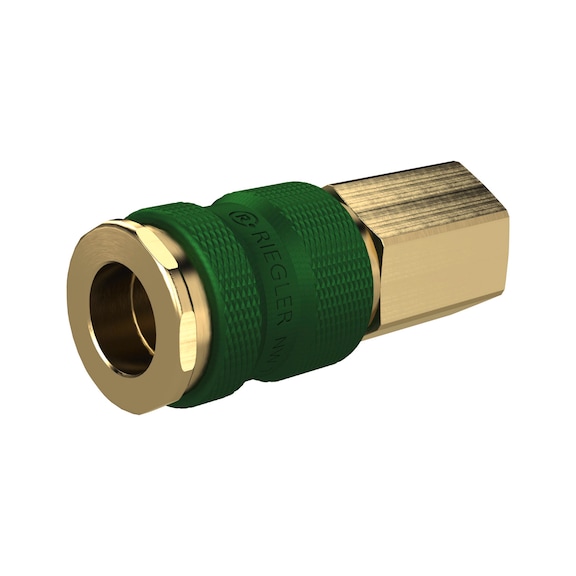 Distinctive quick-release coupling Nominal diameter 7.8 Bright brass 137555 - Multi connectors (pneumatics)