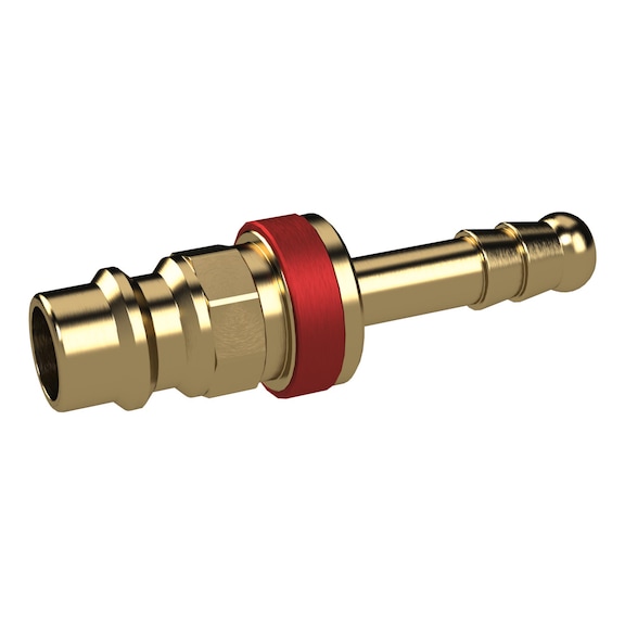 Distinctive plug-in nozzle Nominal diameter 7.8 Bright brass 137569 - Hose nozzle (threaded joint)