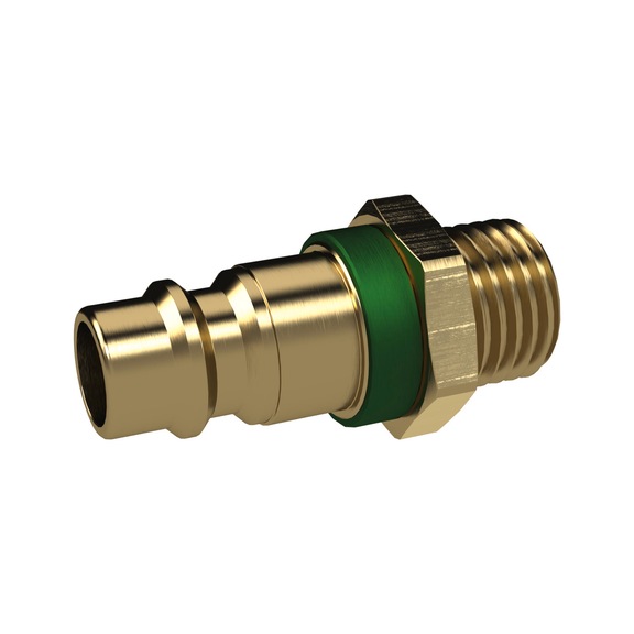Distinctive nipple nominal diameter 7.8 bright brass 137571 - Hose fitting (screwed joint )
