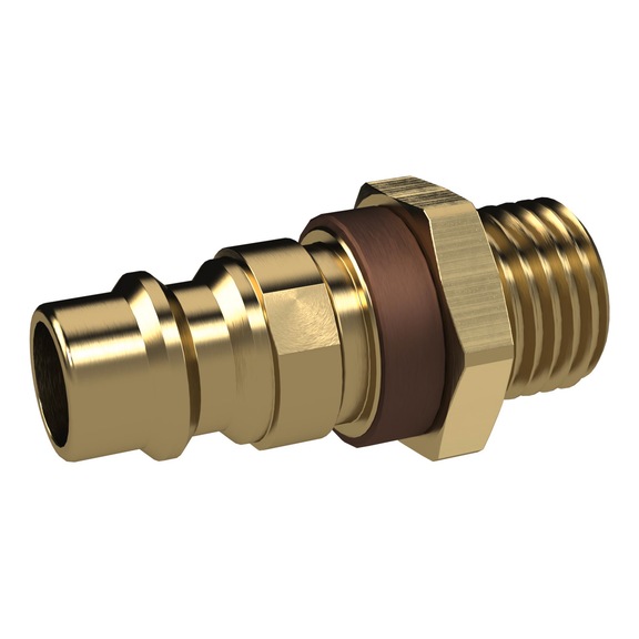 Unverwechselbarer Nippel Nennweite 7,8 Messing blank 137573 - Schlaucharmatur mit Verschraubung