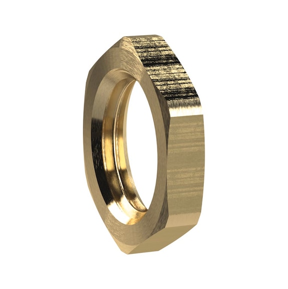 Hexagon lock nut brass 137604 - Collet screw (pneumatics)