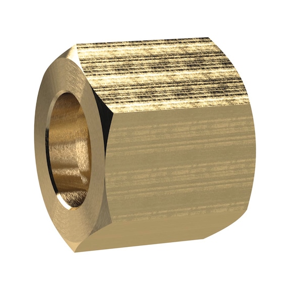 Hexagon cap nut brass 137630 - Collet screw (pneumatics)