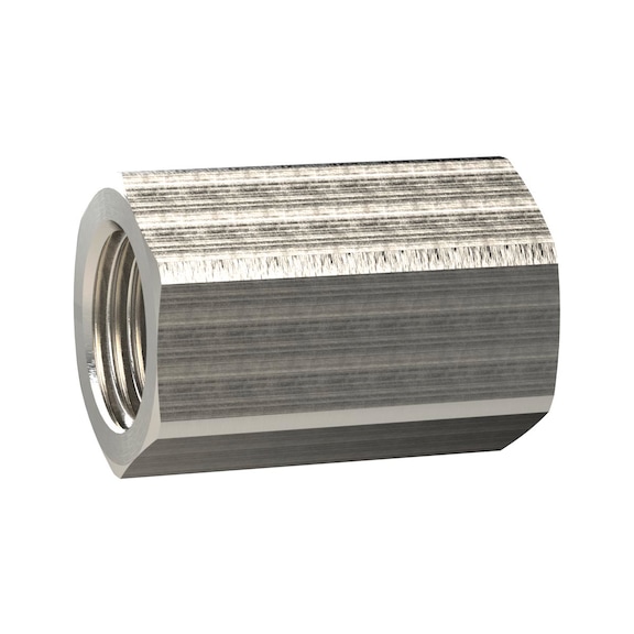 Sleeve with external hexagon nickel-plated brass 138465 - Sleeve (pneumatics)