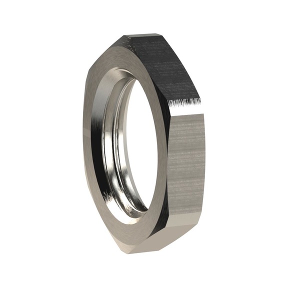 Hexagon lock nut nickel-plated brass 136703 - Collet screw (pneumatics)