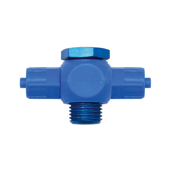 T-fitting aluminium hollow screw rotatable POM 110741 - T-fitting (pneumatics)