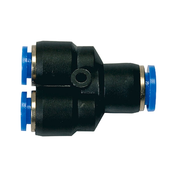 Y-connector Blue series reducing 109857 - Push-in Y-fitting, push-in Y-connection (pneumatics)