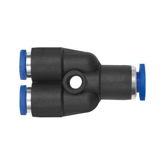 Y-connector Blue series mini Plastic Nickel-plated brass mini 148886 - Push-in Y-fitting, push-in Y-connection (pneumatics)