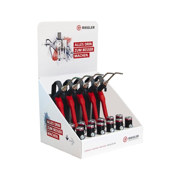 Push-button coupling / blow guns plastic rod nozzle 144828 - Compressed air blasting gun