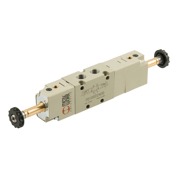 METAL WORK 5/3-way valve electro-pneumatic centre closed aluminium 145716 - 5/3 Directional control valve (pneumatics, unspecified)