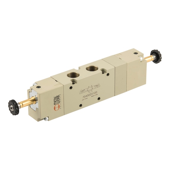 METAL WORK 5/3-way valve electro-pneumatic centre closed aluminium 145717 - 5/3 Directional control valve (pneumatics, unspecified)
