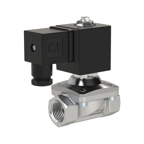 RIEGLER 2/2-way solenoid valve forced control 146074 - Force-controlled solenoid valve
