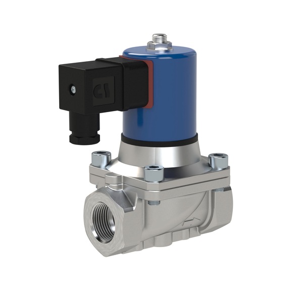 RIEGLER 2/2-way solenoid valve forced control 146081 - Force-controlled solenoid valve