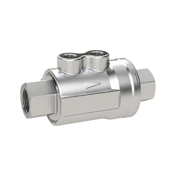 RIEGLER Coaxial valve, pneumatically actuated, single-acting 146440 - Non-return valve (pneumatics)