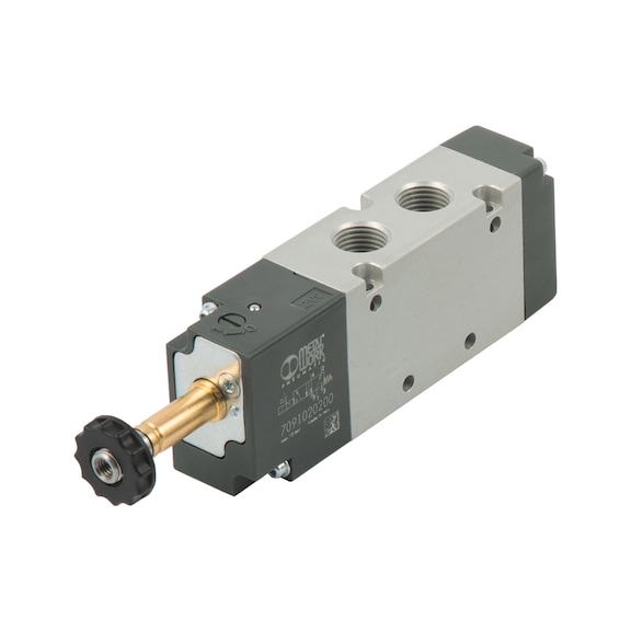 METAL WORK 3/2-way valve BASIC electro-pneumatic monostable aluminium 146712 - 3/2 Directional control valve (pneumatics, unspecified)