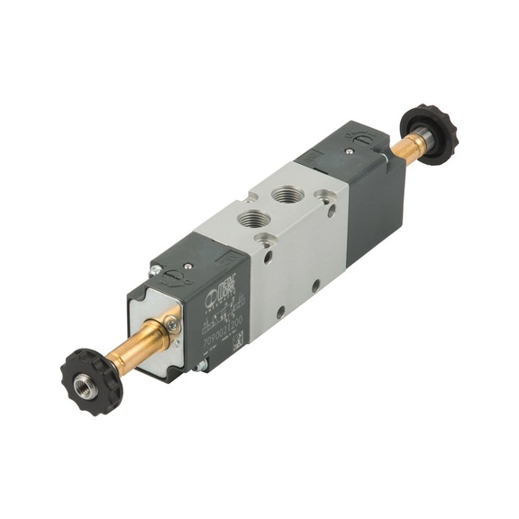 METAL WORK 5/2-way valve BASIC electro-pneumatic bistable aluminium 146714 - 5/2 Directional control valve (pneumatics, unspecified)