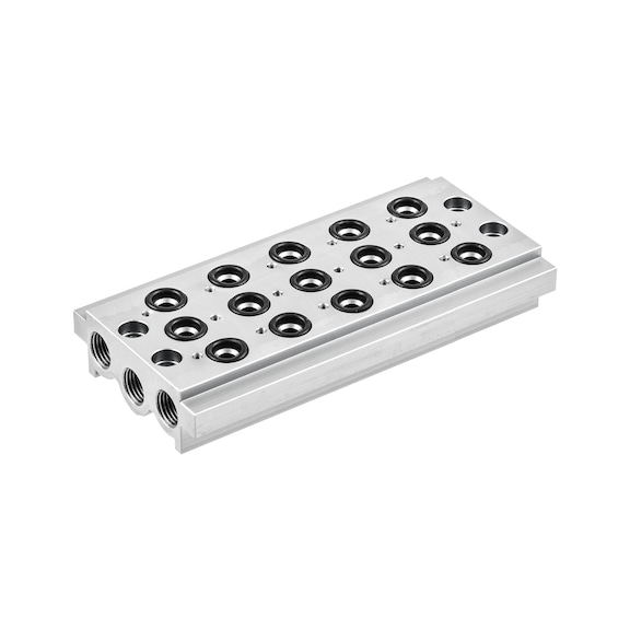BASIC five-way multiple base plate 146718 - Subplate for valve (accessory, pneumatics)