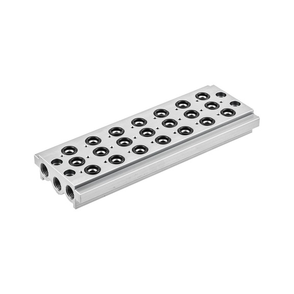 Seven-fold multiple base plate BASIC 146729 - Subplate for valve (accessory, pneumatics)