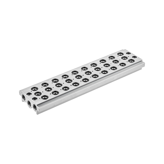 BASIC ten-fold multiple base plate 146732 - Subplate for valve (accessory, pneumatics)